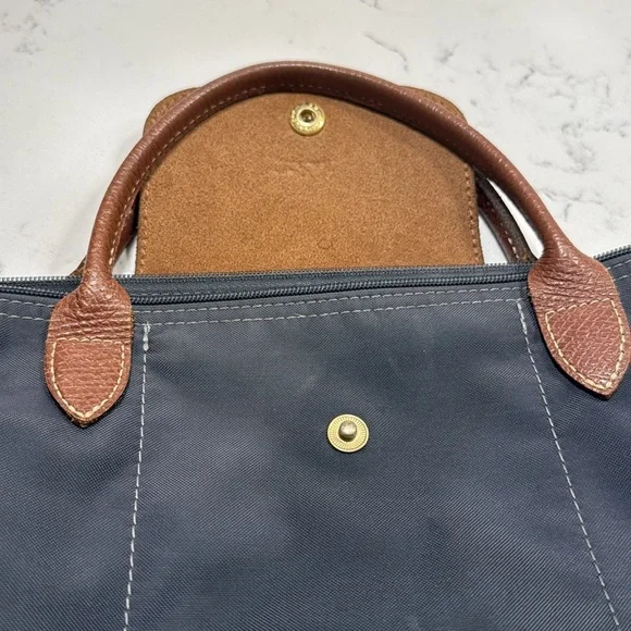 Longchamp Blue/Gray small tote - Picture 8 of 15